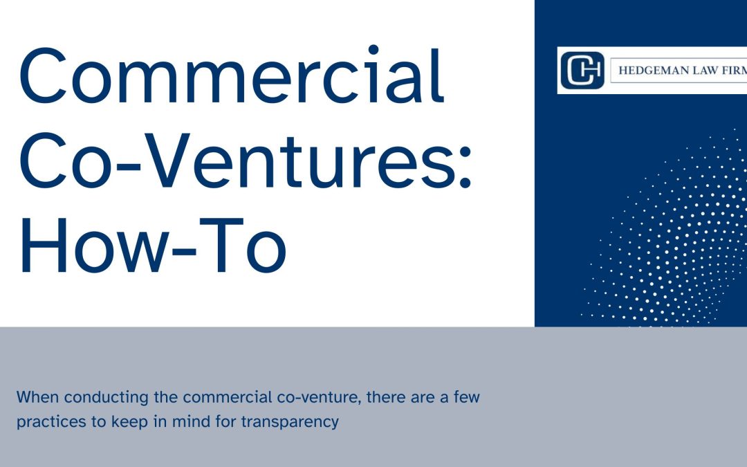 Commercial Co-Ventures: How-To 