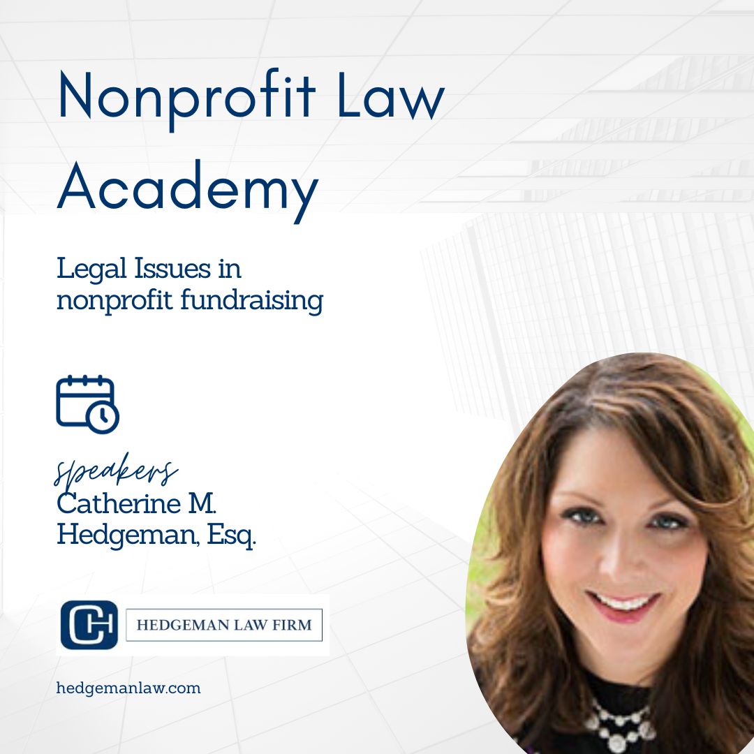 Legal Issues in nonprofit fundraising