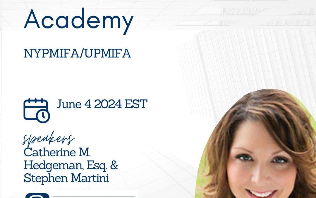 Non Profit Law Academy – NYPMIFA/UPMIFA