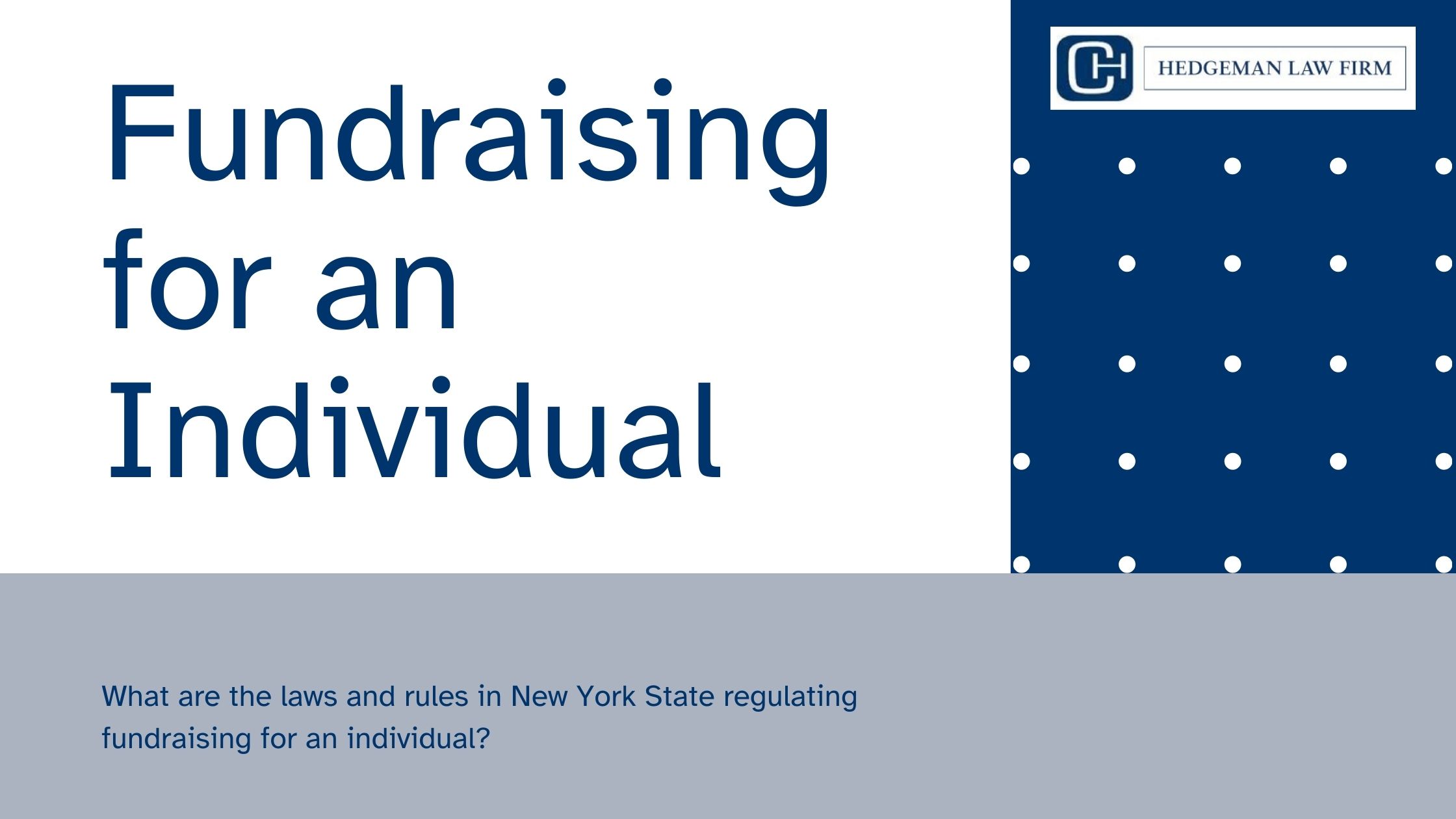 fundraising for an individual