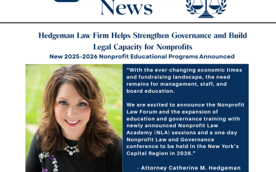 Hedgeman Law Firm Helps Strengthen Governance and Build Legal Capacity for Nonprofits